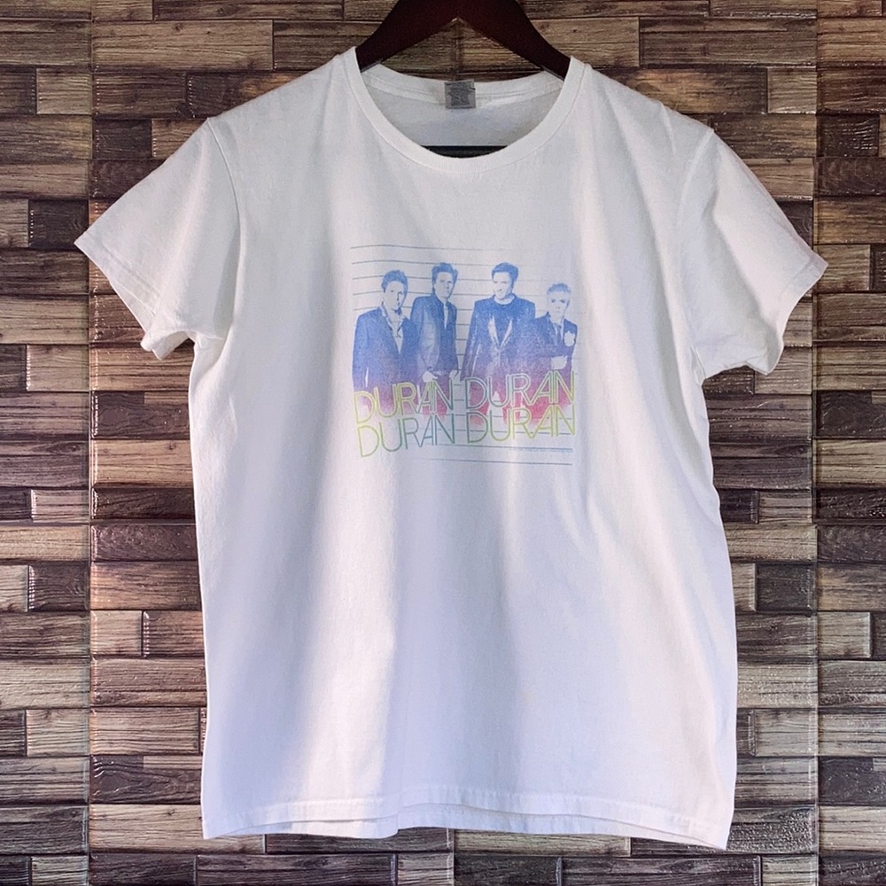 EUC Duran Duran 2020 Band T-Shirt, White, Women’s Medium, New Wave New Romantic